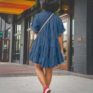 Blue Jeans Dress Midi